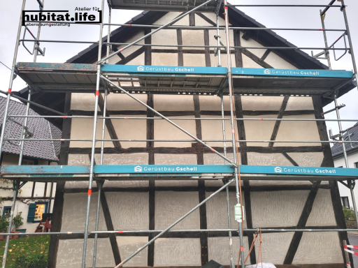 Westgiebel Kalk-Oberputz