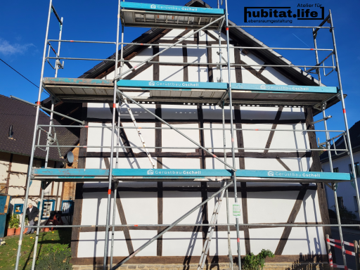 Westgiebel Balken ölen