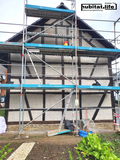 Westgiebel Kalk-Unterputz