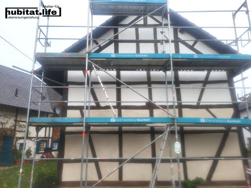 Westgiebel Silikatanstrich